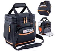 Double-Layer Travel Carrying Case for Jackery Explorer 300/240/160 - Portable Power Station Storage Bag with Molded Bottom, Side Ventilation, Front Pockets for Jackery Accessories & Solar Generator