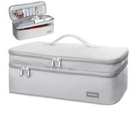 Double-Layer Travel Storage Bag Compatible with Hair Dryer and Attachments, Portable Carrying Case for Hair Dryer Brush/Volumizer/Styler/Hot Tools Scandihome Series
