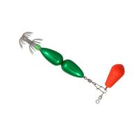 Double Layer Umbrella Hook Cuttlefish Sleeve Fishing Hook 90mm Squid Jigs Hook With Colorful Beads Swivels Enduring Octopuses Baits Squid Jig Artificial Baits