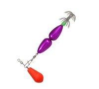 Double Layer Umbrella Hook Cuttlefish Sleeve Fishing Hook 90mm Squid Jigs With Colorful Beads Swivels Enduring Octopuses Baits Squid Jig Artificial Baits