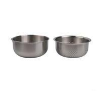 Double Layer Vegetable Strainer Set for Salad Washing | Includes measurement markings, precise ingredient control, easy mixing bowl, salad serving, accurate cooking aid(M)