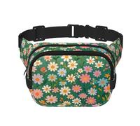 Double Layer Waist Bag for Men & Women,Adjustable Waterproof Running Belt,Multi-Functional Fanny Pack with Blossom Symphony Print for Travel,Hiking,Fitness