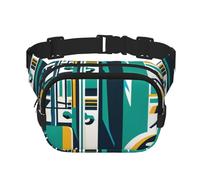 Double Layer Waist Bag for Men & Women,Adjustable Waterproof Running Belt,Multi-Functional Fanny Pack with its a Guard Thing Print for Travel,Hiking,Fitness