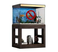 Double-Layer Wooden Stand for Tropical Fish Tanks, Turtle Terrarium Rack, Home Office Storage Shelf, Breeder Fish Display, Durable & Stylish Aquarium Furniture