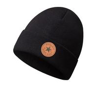 Double Layer World's Best Dad Beanie Hats for Dad Father Grandad, Warm Winter Knitted Skullies for Men, Dad Gifts from Daughter Son Wife Black