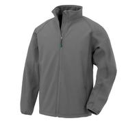 Double Layered Printable Soft Shell Jacket Result Grey 13-14 Years