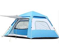 Double Layerportable Outdoor Lightweight Tent for 5-6personspopUpTent Waterproof Sun Shade Anti UV for Beach/Hiking/Backpacking/Fishing Instant 4 Season Sun (Blue) beautiful scenery