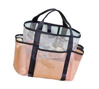 Double-Layers Beach Bag Portable Shower Bag Travel Toiletry Swimming Storage for Dorm Room Bathroom Shower Beach Toiletry Bathroom Organizer with Handle