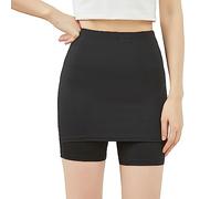 Double Layers Safety Shorts Safety Leggings With Front Crotch Design | Smooth Safety Pants Boxers Briefs For Women Girls Women Slip Shorts For Under Dresses Women Safety Shoes Seamless Anti-slip Women