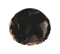 Double Layers Shower Cap For Women, Reusable Elastic Bathing Bath Cap Cute Labrador Dog Hair Caps Waterproof Ladies Spa Salon Shower Hat Hair Caps