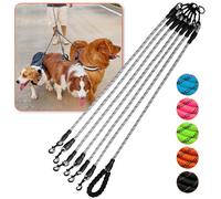 Double Leashes,Six Dog Leash,6 Way Leash for Dogs,6 Leash Dog Walker,360 Swivel No Tangle Walking Leash for 6 Dogs, 6 Dog Leash with Reflective, Dog Leash for Walking and Training