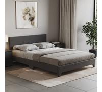 (Double, Light Grey Velvet) Victoria Bed Frame Padded Velvet Fabric UKFR