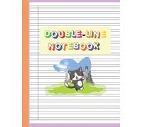 Double Line Notebook: Lined Handwriting Practice Paper