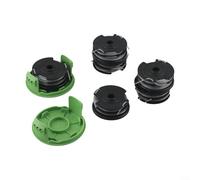 Double Line Spool 29187 for Greenworks 40V Grass Trimmer G40LT/G40LTK2 Series - 1.65 mm Nylon Copolymer, 8.3 m per Spool, 6-Pack with 2 Cap