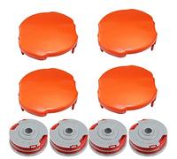 Double Line Strimmer Spool, Autofeed Spool and Line Replacement For Flymo FLY021 FLY060 For Contour Grass Strimmers Trimmers-4 PCS