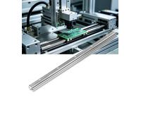 Double Linear Guide Rail, 4 Shaft Roller Linear Guideway with Slide Block for Smooth Motion in Automated Equipment, Precision Engineering Component