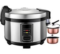 Double Liner Electric Rice Cooker - Automatic Insulation for Hotels, Restaurants, Canteens, Schools - 10L Capacity, Serves 10-50 People