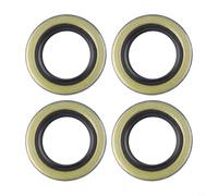 Double Lip Trailer Axle Seals Kit for 2000lb to 2200lb Axles, .25 Inch Inner Diameter Grease Seal Compatible with BT8 Spindle, L44643 L44610 Bearings, 4 Pack