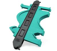 Double Lock 10" Green Contour Gauge - Extra Wide Profile Tool with 7.2cm Deep Teeth, Secure Double-Lock Design Prevents Shifting, Must Have Tool for DIY Handyman Woodworking/Flooring/Tile Laying