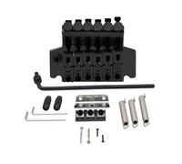 Double Locking Guitar Tremolo Bridge System with 42mm Nut for 6-String Electric Guitar Parts, Gold/Black/Chrome Option(Schwarz)