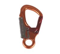 Double Locking Snap Hook Keychain Carabiner Clip for Caving Downhill Outdoor Orange, 14x7.3cm