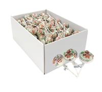 Double Lollies 8g x 100 Pieces Bulky Individually Wrapped Lollipop - for Birthday, Halloween Trick or Treat, Christmas Stocking Filler for School or Office, Valentines Gift