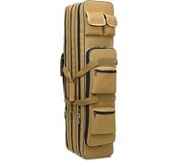 Double Long Rifle Case, Multifunctional Outdoor Tactical Large Capacity Transportation Bag, Waterproof Three-Layer Structure, Two-Way Zipper