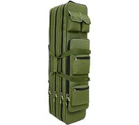 Double Long Rifle Case, Multifunctional Outdoor Tactical Large Capacity Transportation Bag, Waterproof Three-Layer Structure, Two-Way Zipper