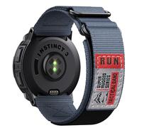 Double Loop Buckle Nylon Strap Compatible with Garmin Instinct 2/2X/3/E Series 45mm/50mm cases - Adjustable Breathable Wristband Fit for Garmin Instinct Standard/Solar/Tactical/Tide/Esports