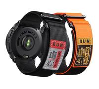 Double Loop Buckle Nylon Strap Compatible with Garmin Instinct 2/2X/3/E Series 45mm/50mm cases - Adjustable Breathable Wristband Fit for Garmin Instinct Standard/Solar/Tactical/Tide/Esports