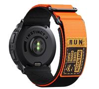 Double Loop Buckle Nylon Strap Compatible with Garmin Instinct 2/2X/3/E Series 45mm/50mm cases - Adjustable Breathable Wristband Fit for Garmin Instinct Standard/Solar/Tactical/Tide/Esports