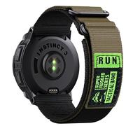 Double Loop Buckle Nylon Strap Compatible with Garmin Instinct 2/3/E Series 45mm cases - Fits for Garmin Instinct Standard/Solar/Tactical/Solar Tactical/Tide/Esports Band