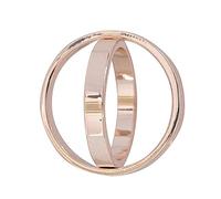 Double Loop Silk Scarf Buckle Cross Scarf Clip Multi-Purpose Fashion Scarf Ring Women Accessories Rose Gold Convenient And Practical Durability