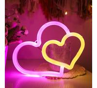 Double Love Neon Lamp Led Atmosphere Light For Parties And Home Use