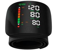 Double love Wrist Blood Pressure Monitor with Led Touch Screen Black