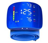 Double love Wrist Blood Pressure Monitor with Led Touch Screen -Blue