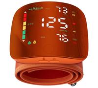 Double love Wrist Blood Pressure Monitor with Led Touch Screen -Orange