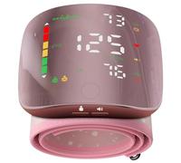 Double love Wrist Blood Pressure Monitor with Led Touch Screen -Pink