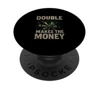 Double Makes The Money Dartboard Player PopSockets Adhesive PopGrip