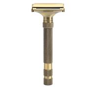 Double Manual Beard Trimmer Long Handle Portable Safety Clipper Men Metal for Home Travel