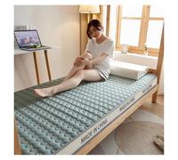 Double Mattresses, Pure Natural Latex Coir Mattress, Foldable Memory Foam Mattress, Medium To Soft, Seventh District Support, Comfortable And Breathable(Green,120 * 190CM*9CM)