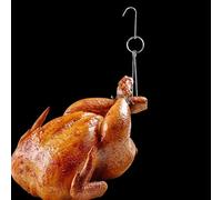 Double Meat Hooks Roast Duck Stainless Steel Hook Shop Hook BBQ Grill Hanger Essential Solid Strong Hooks For Roasting Duck, BBQ(A)