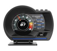Double Mode Vehicle Dashboard HUD Instrument Diagnostic Tool Speed Tracking Multiple Visual Themes Easy Installation HUD Display