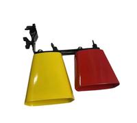 AWHAO Double Mount Bell, High And Low Tone, with Adjustable Mount Noise Generator for Groups, metal