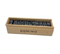 Double Nine Domino Set with Wood Case, 55 Piece Classic Board Game for Adults Kids Family, Portable Travel Toys for Party Favors Gifts