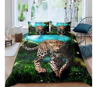 (Double(No Comforter), Multi 03) Tiger Bedding Set Double Girls Romanic Rose Flower Duvet Cover For Adults Women Men Bedroom Wild Animal Theme Comforter Cover Red Floral Printed Bedsp
