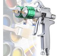 Double Nozzle Spray Gun - 1200 RPM Pneumatic Paint Sprayer, 1.3mm Nozzle, 40cm Jet Width, Pressure Feed for Smooth Finishes - Ideal for Mechanical & Electronic Projects