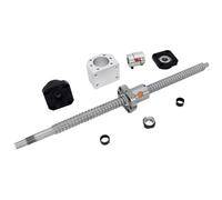 Double nut ball screw control machine 1set SFU1610 165-1000mm Ball Screw+Nut Housing+FK12 FF12+Coupling(1000mm)