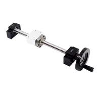 Double nut ball screw control machine SFU1610 C7 250-1000mm Ball Screw+BKBF12+DSG16H+Handwheel For CNC Router(300mm)
