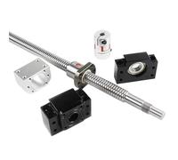 Double nut ball screw control machine SFU3210 Ball Screw BKBF25 End Machined+Coupling For 3D Printer(400mm)